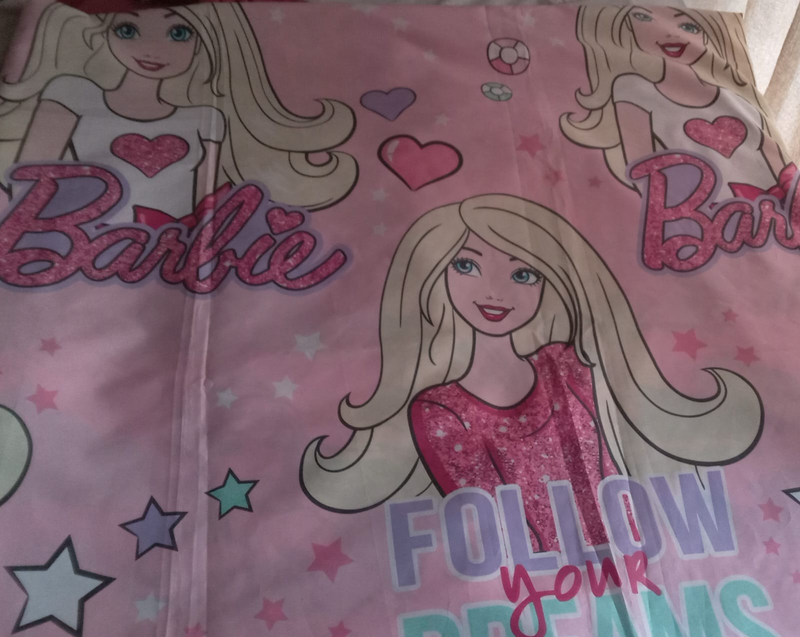 Barbie reversable Duvet cover New, with one matching Pillow case
