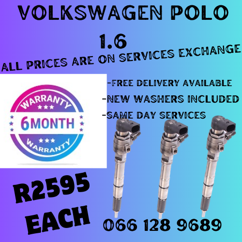 VOLKSWAGEN POLO 1.6 DIESEL INJECTORS FOR SALE ON EXCHANGE OR TO RECON YOUR OWN