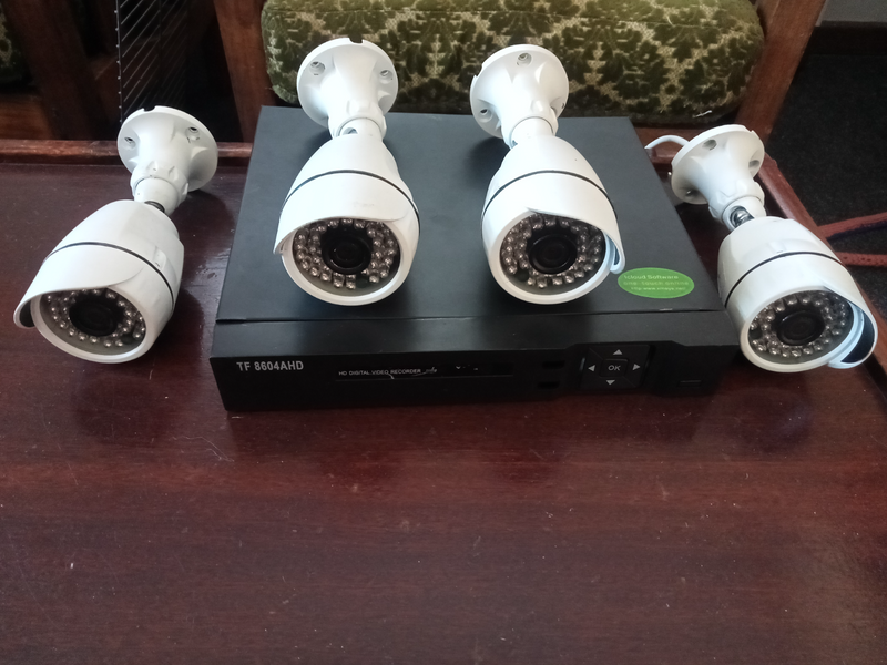 CCTV cameras and monitor