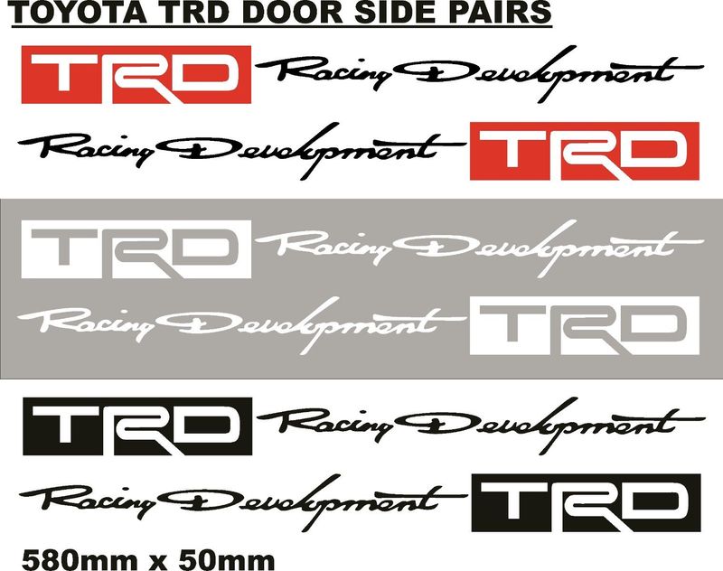 Toyota Racing Development stickers decals badges emblems