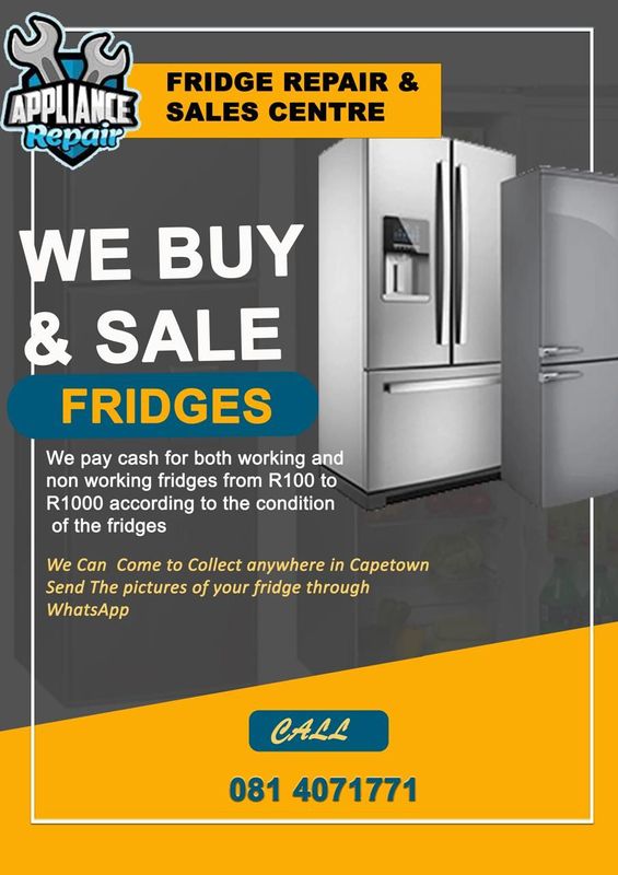 Unwanted fridges and freezers buyer