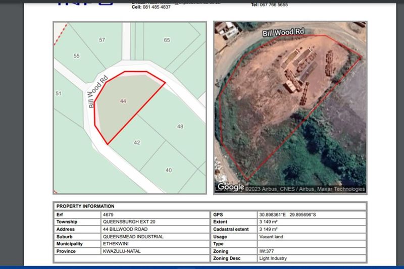 VACANT LAND ZONED LIGHT INDUSTRIES- QUEENMEAD INDUSTRIAL PARK