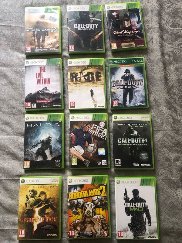 Xbox360 games for sale