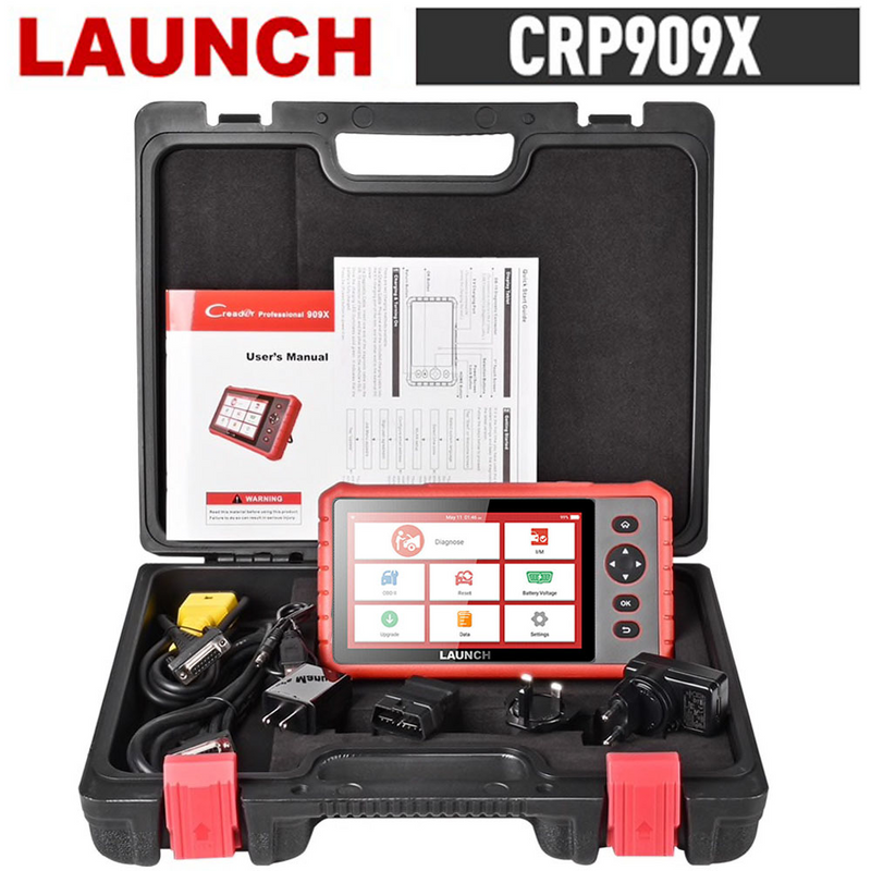 LAUNCH X431 CRP909X All Systems, All Cars Brands. 2 Years free updates