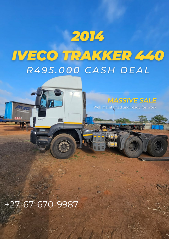 2014 - IVEO TRAKKER 440 Double Axle Truck for sale - R495.000 Cash deal