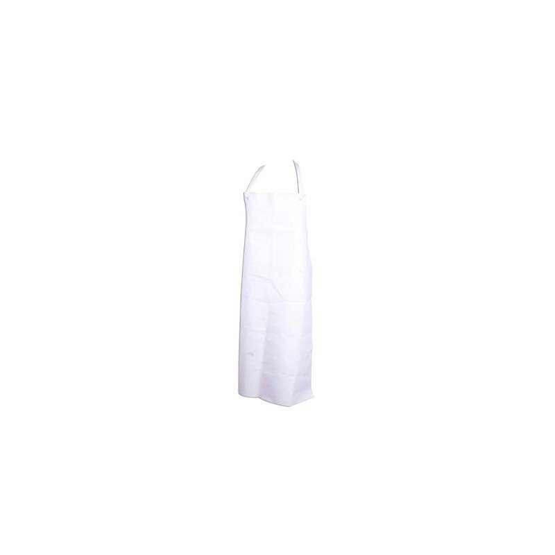 UNI4040  CHEFS UNIFORM - BLOOD AND FAT APRON WHITE PVC (90 X 120cm)