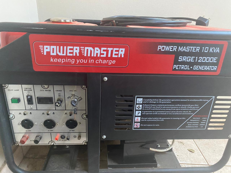 Power Master 10kvA petrol genera