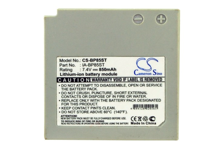 Camera Battery CS-BP85ST for SAMSUNG IA-BP85ST