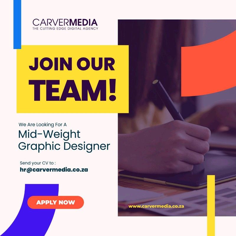 Vacancy for mid-weight Graphic Designer