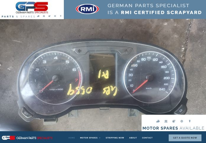 AUDI A1 1.2 TSI CBZ 2014 USED CLUSTER / SPEEDOMETER FOR SALE