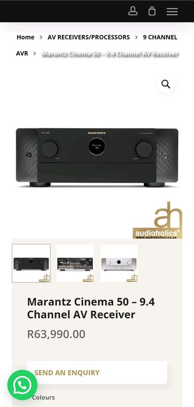 9.4 channel AV receiver, speakers, BlueRay DVD player