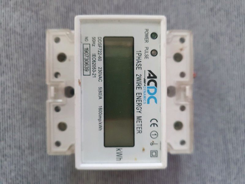 ACDC 1 phase 2 wire energy meter
