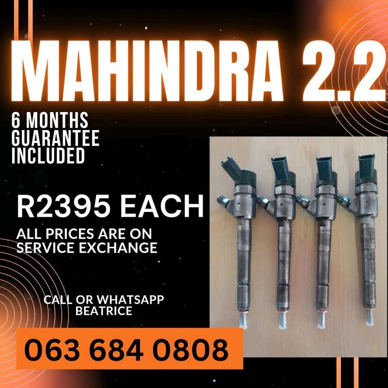 MAHINDRA 2.2 DIESEL INJECTORS FOR SALE WITH WARRANTY ON