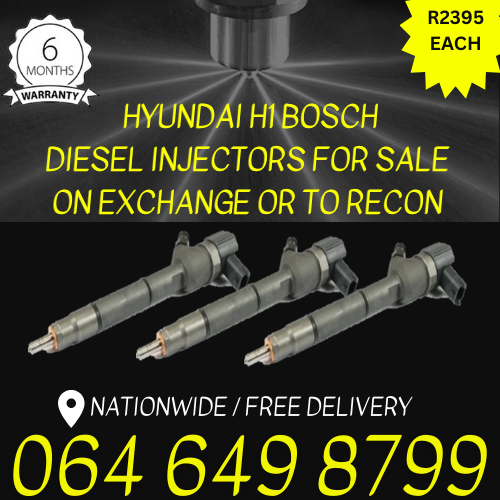 Hyundai H1 diesel injectors for sale on exchange 6 months warranty free delivery.