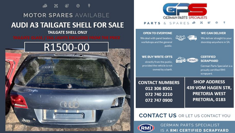 Audi A3 Tailgate Shell for sale