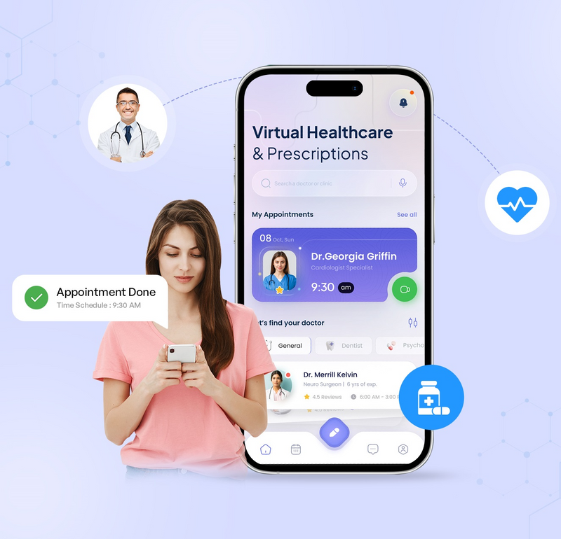 Online Doctor Appointment  booking Mobile App Development!