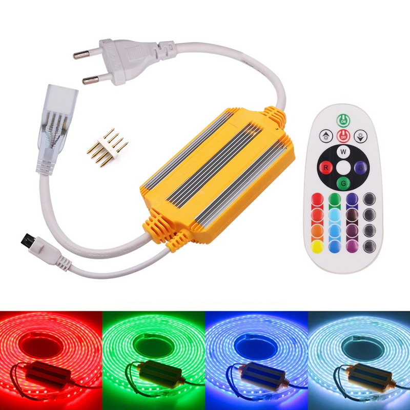MultiColour RGB LED Controller With A Remote for 220V LED Strip/Neon Flex Light. Brand New Products.