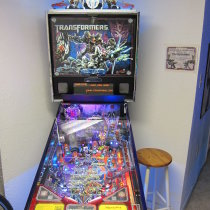 The Transformers Pro Pinball Machine by Stern, available on order