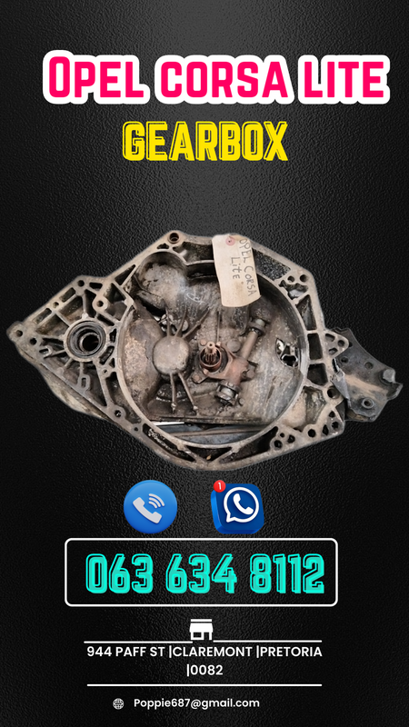 Opel corsa lite gearbox R3500 WhatsApp me today 0615350116