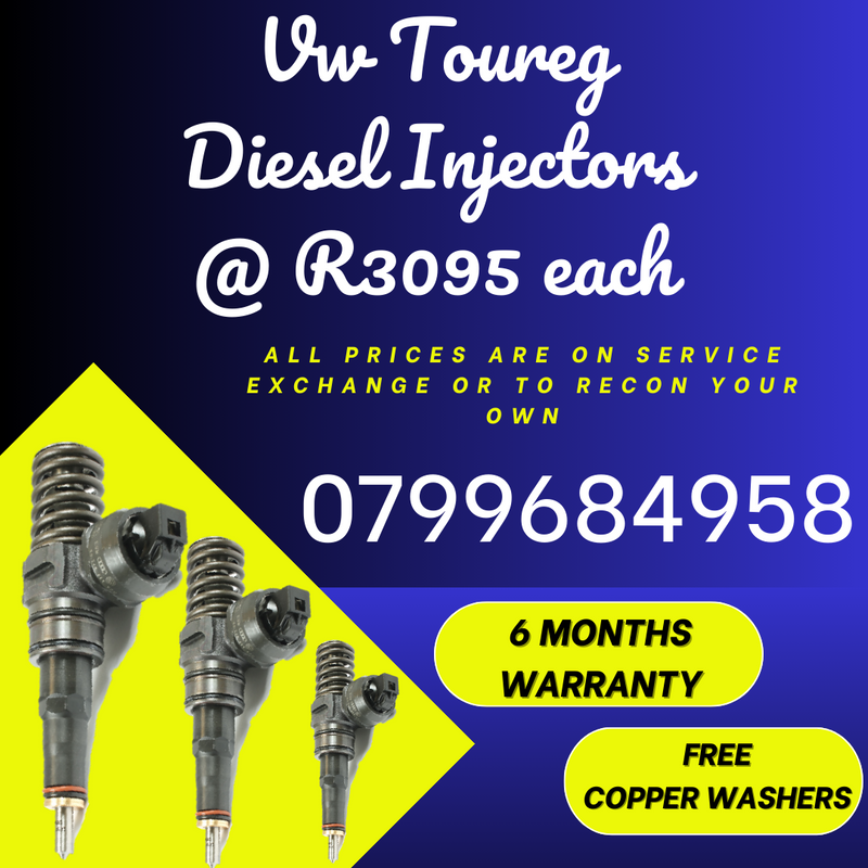 VW TOUREG DIESEL INJECTORS/ WE RECON AND SELL ON EXCHANGE