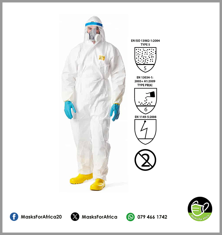 Disposable Protective Coveralls - Type 5/6