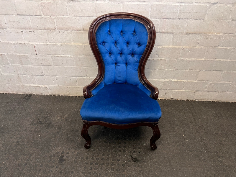 Royal Blue One Seater Couch- A47278