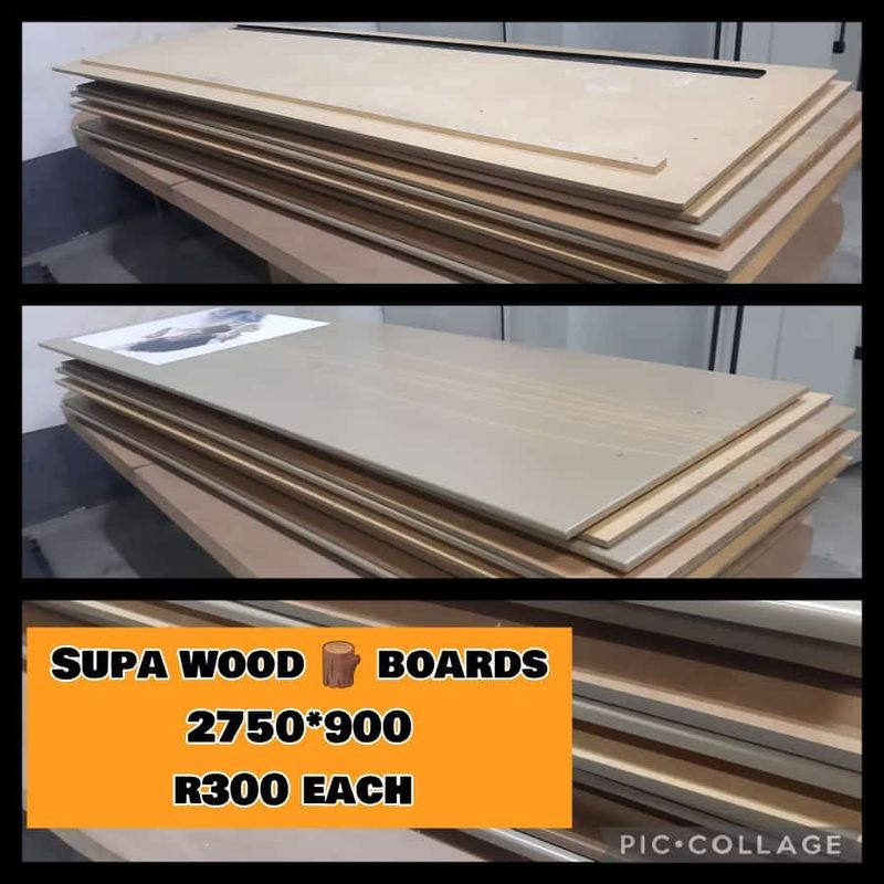 Supa wood boards... Dimensions 2750*900... R300 each