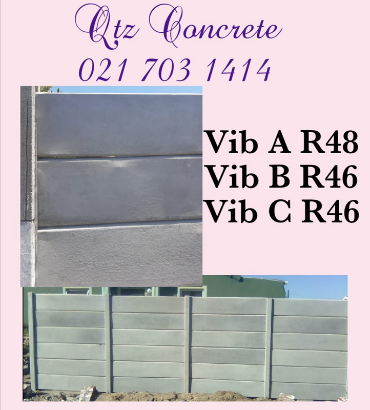 We manufacture vibracrete Slabs from R48.00
