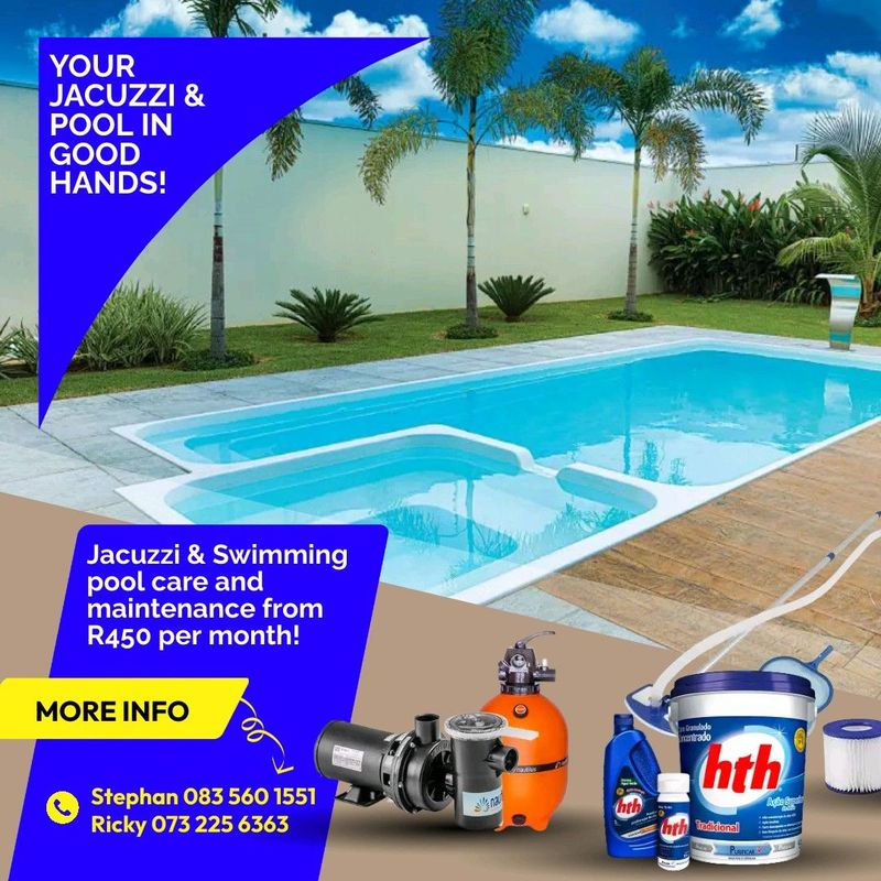 Swimming pool and jacuzzi cleaning services