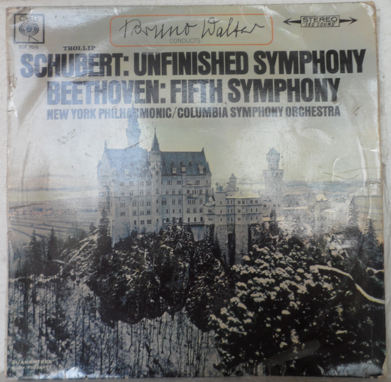 Bruno Walker Conducts - Schubert, Unfinished Symphony-Beethoven, Fifth Symphony - Vinyl LP - 1967