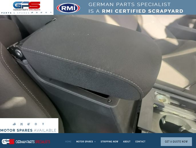 VW GOLF 7 2014 USED REPLACEMENT CENTRE CONSOLE ARMREST FOR SALE