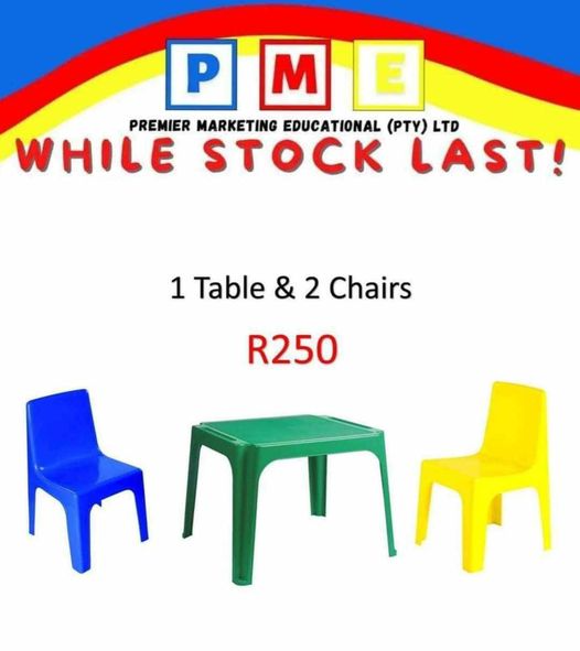 Premier Marketing Educational (Pty)Ltd Small Table and Chairs Combo