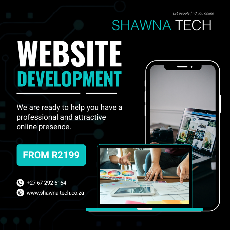 Website Designing from R2199(5 Pages or less)