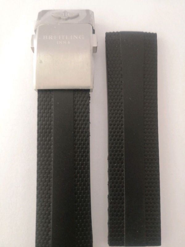 BREITLING Rubber Strap and Clasp for Sale!!!
