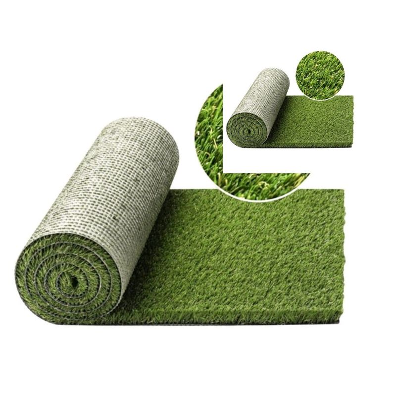 ARTIFICIAL GRASS LAWN AND NATURAL GRASS LAWN