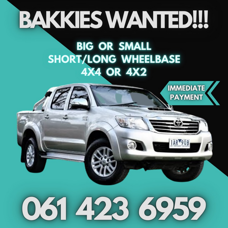 WE BUY BAKKIES