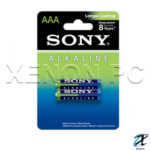 2 Pcs 1.5 Volts AAA Size Alkaline Battery Sony Brand LR03-2(2 Available)