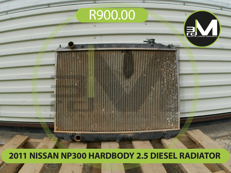 2011 NISSAN NP300 HARDBODY 2.5 DIESEL RADIATOR R900 MV0588