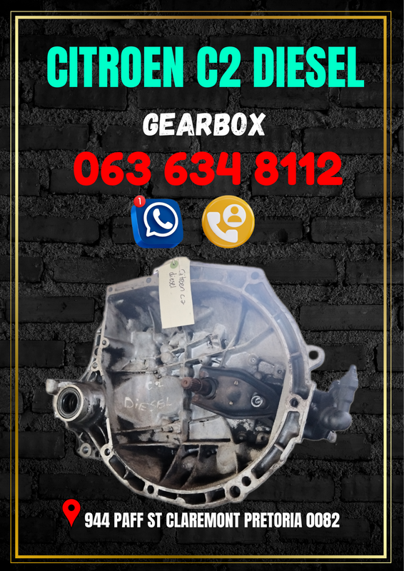 Citroen c2 diesel gearbox R5000 Call me or WhatsApp me 063 149 6230