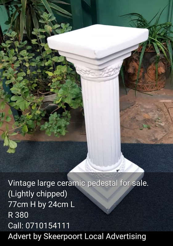 Vintage large ceramic pedestal for sale
