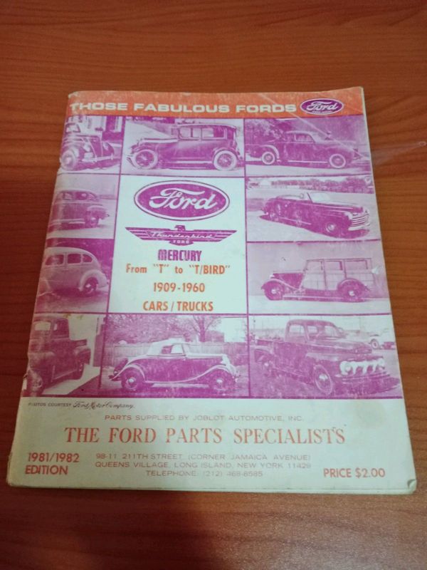 Vintage Ford parts catalogue