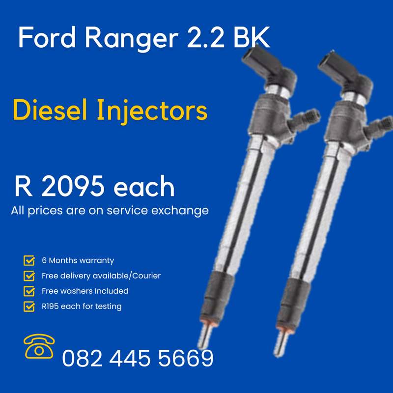 Ford Ranger 2.2 BK Diesel Injectors for sale