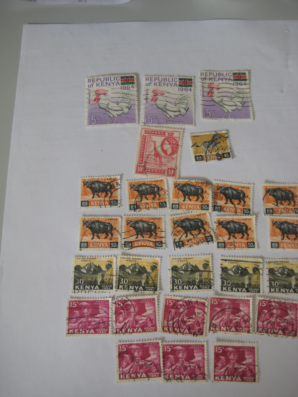 Stamps - 28 x Kenya collectibles