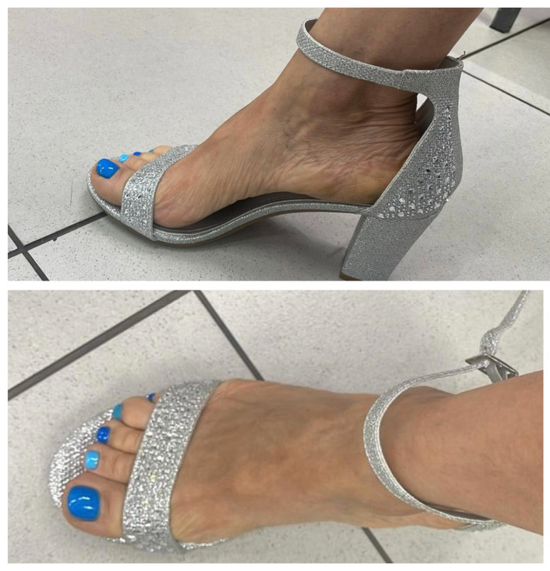 Formal silver sandal