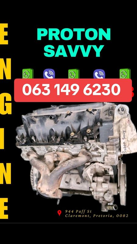 Proton savvy engine R8000 Call or WhatsApp me 063 149 6230