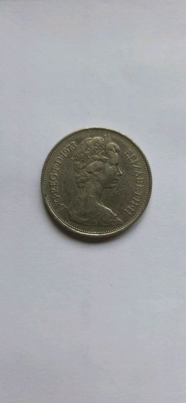 1973 Elizabeth II Ten New Pence Coin British Coins
