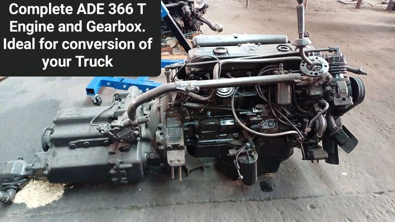 Complete a d e 366 t engine and gearbox ideal for conversion o fyour truck
