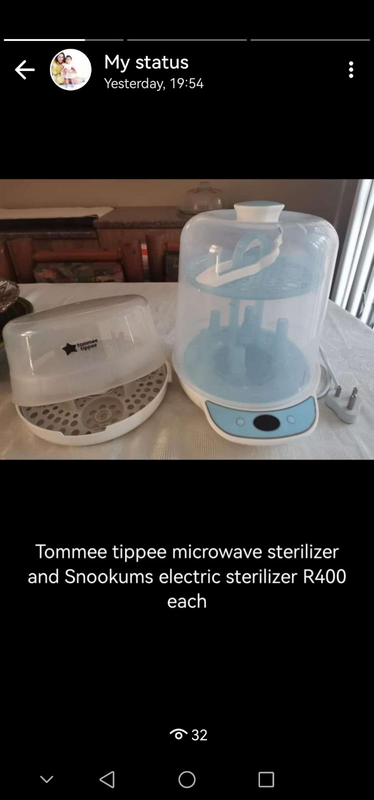 Bottle and dummy sterilizers