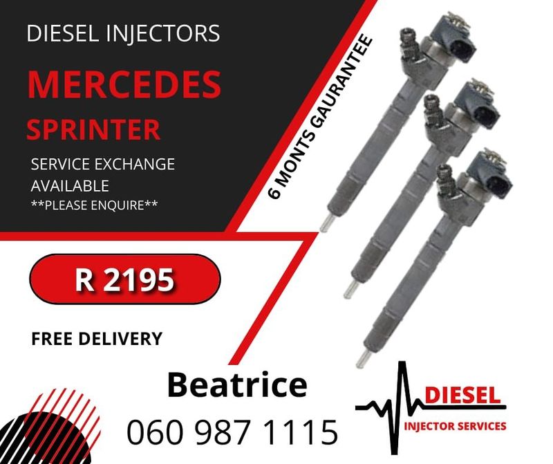 MERCEDES BENZ SPRINTER DIESEL INJECTORS FOR SALE WITH WARRANTY