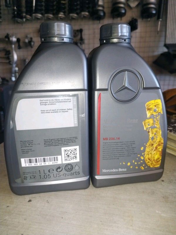 We have Mercedes Benz 236.14, red transmission fluid